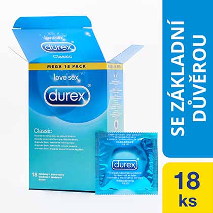 Durex Classic kondom 18 ks
