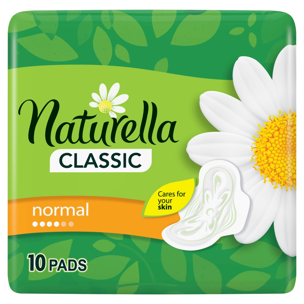 Naturella Classic Normal Hygienické vložky s křidélky a vůní heřmánku 10 ks