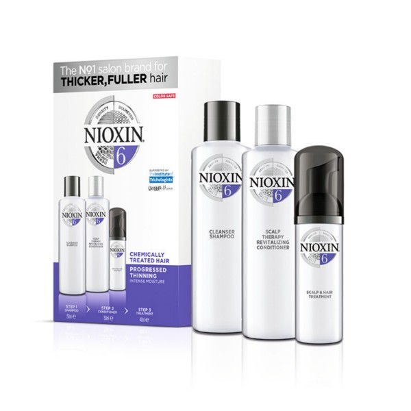 Nioxin Dárková sada pro řídnoucí normální až silné přírodní i chemicky ošetřené vlasy System 6