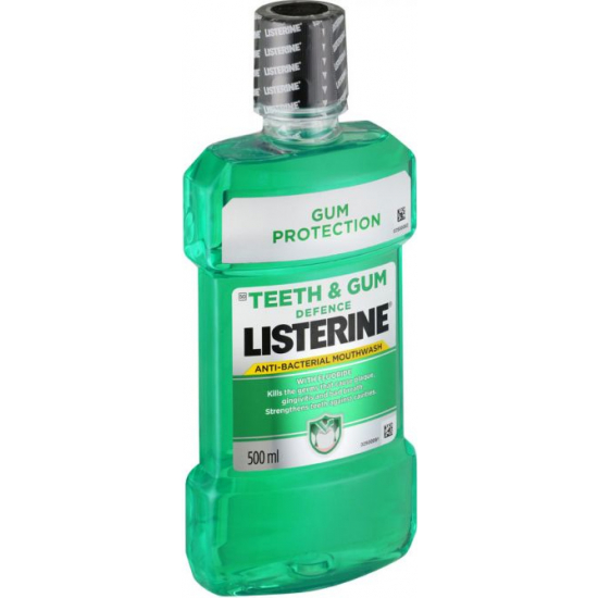 Listerine Teeth & Gum Defence Fresh Mint ústní voda 500 ml