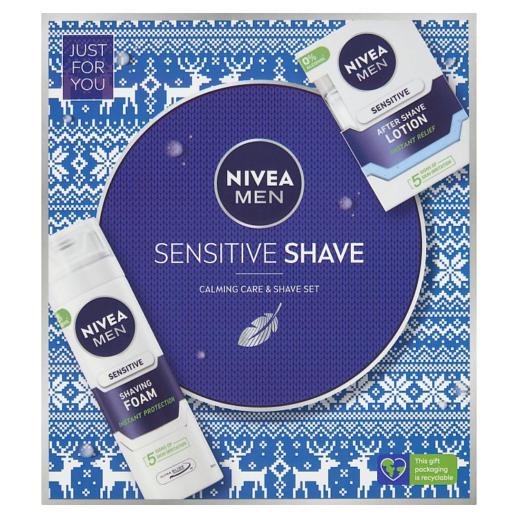 Nivea Men Sensitive Shave Lotion dárková sada 2 ks