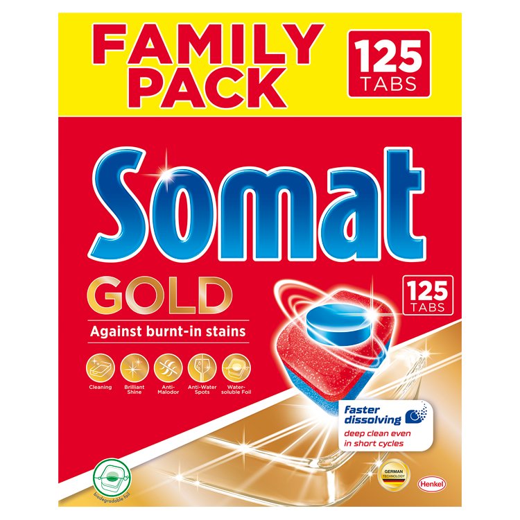 Somat Gold tablety do myčky 125 ks