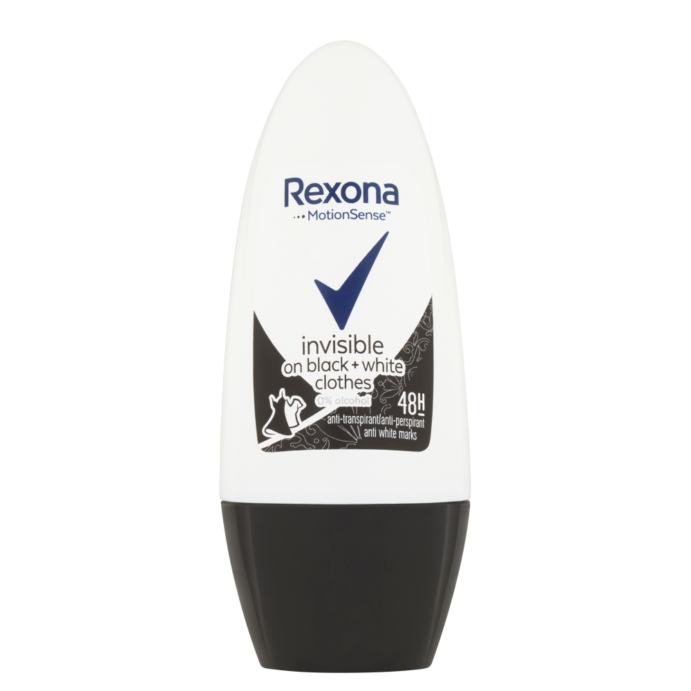 Rexona invisible on black+white clothes kuličkový antiperspirant 50 ml