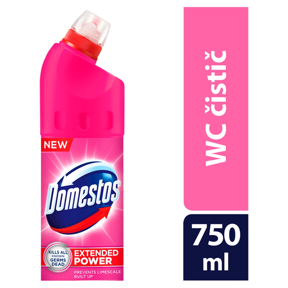 Domestos Extended Power dezinfekční a čistící přípravek Pink 750 ml