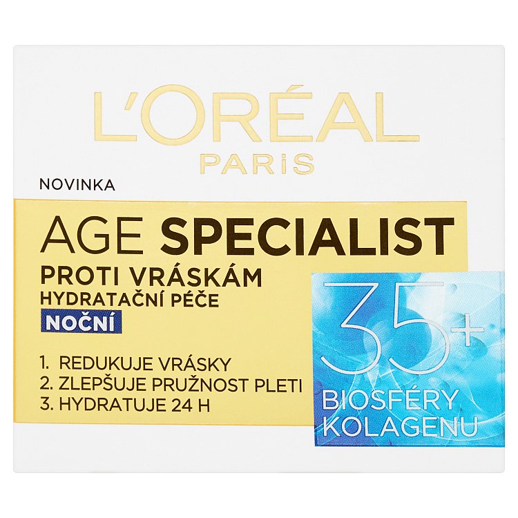 L'Oréal Paris Age Specialist hydratační noční péče proti vráskám 35+ 50 ml