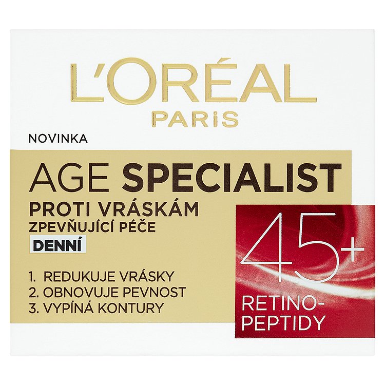 L'Oréal Paris Age Specialist zpevňující denní péče proti vráskám 45+ 50 ml