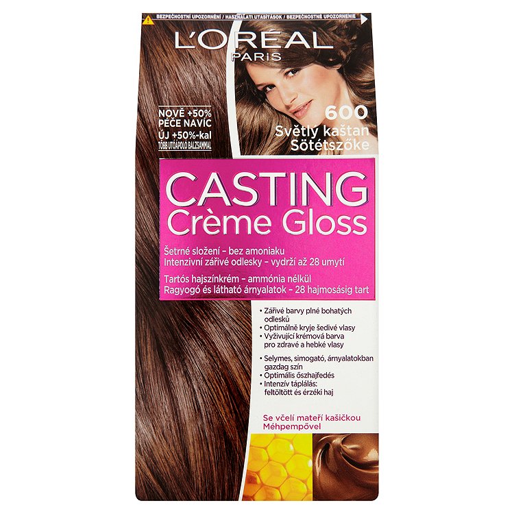 L'Oréal Paris Casting Crème Gloss světlý kaštan 600