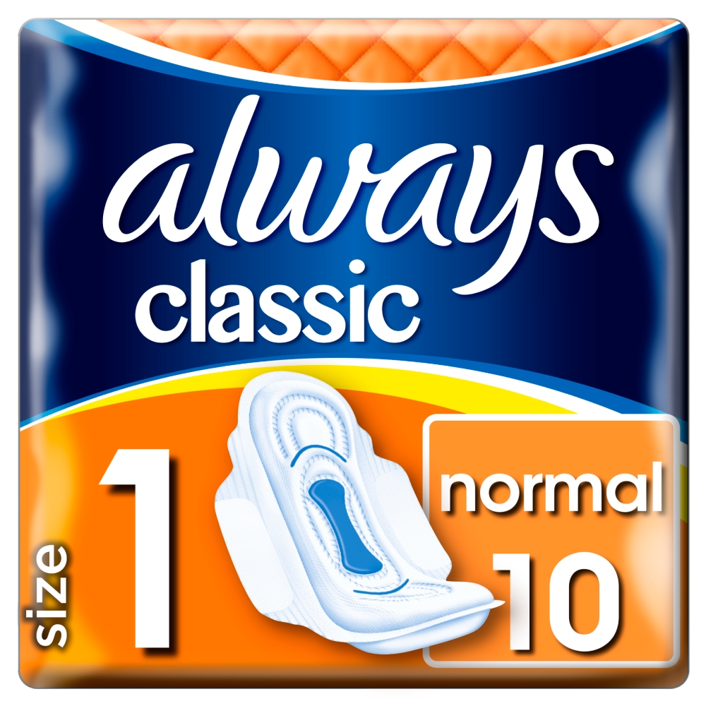 Always Classic Normal Hygienické vložky s křidélky 10 ks