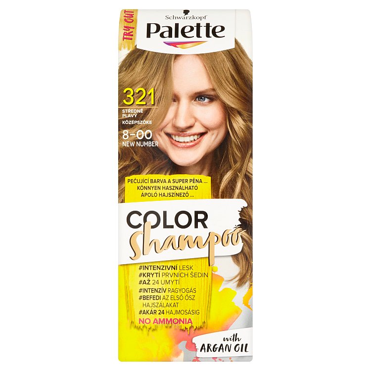 Schwarzkopf Palette Color Shampoo barva na vlasy odstín středně plavý 321