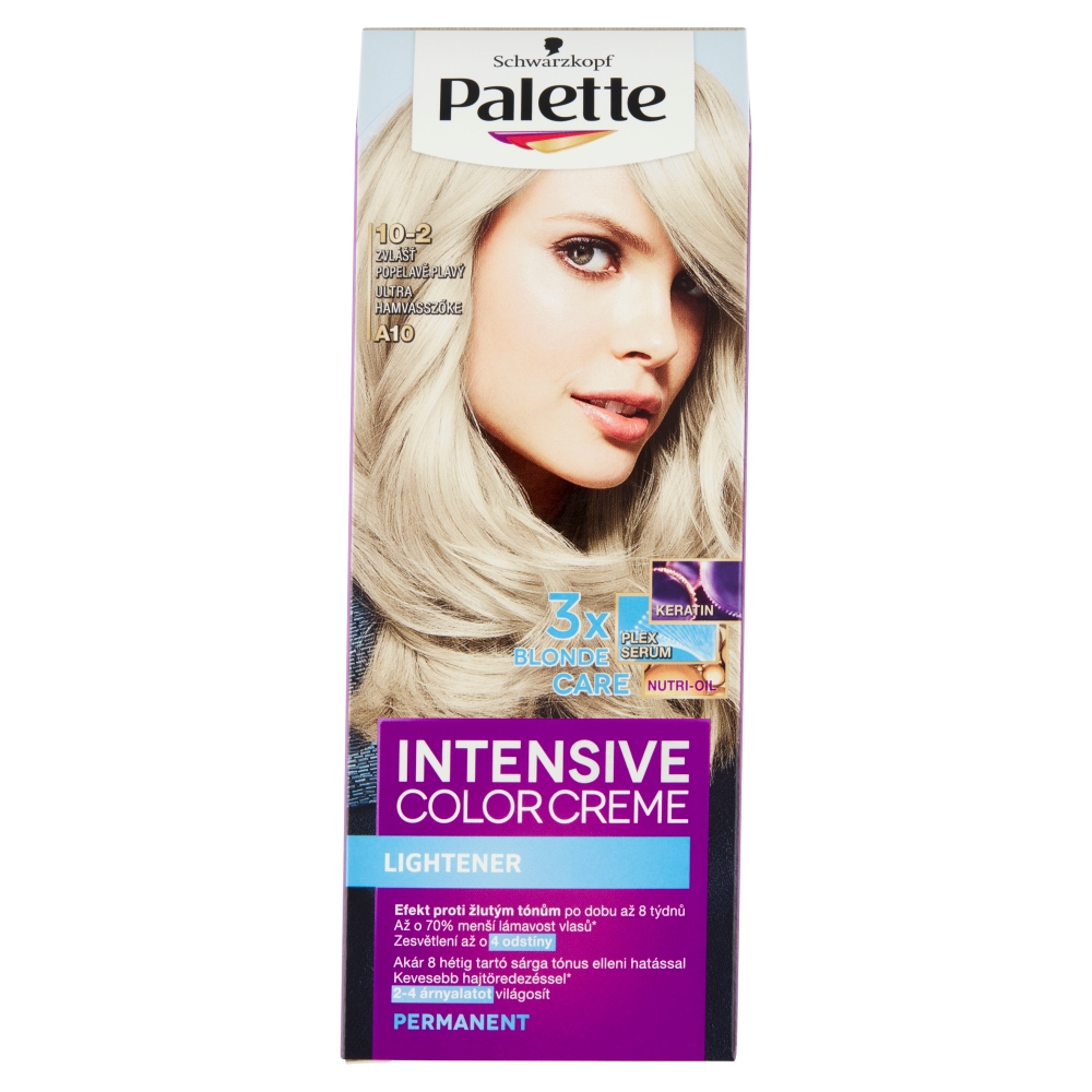 Schwarzkopf Palette Intensive Color Creme barva na vlasy odstín zvlášť popelavě plavý A10
