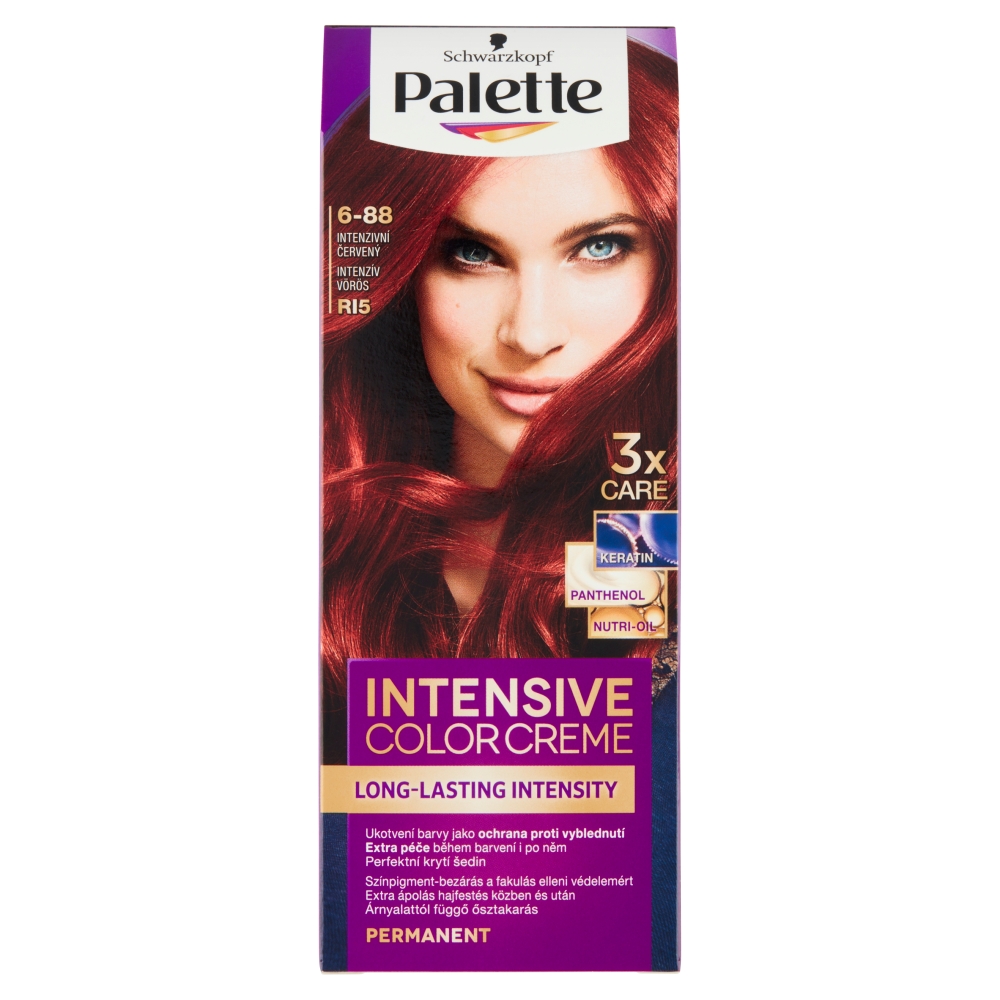 Schwarzkopf Palette Intensive Color Creme barva na vlasy odstín intenzivní červený RI5 6-88