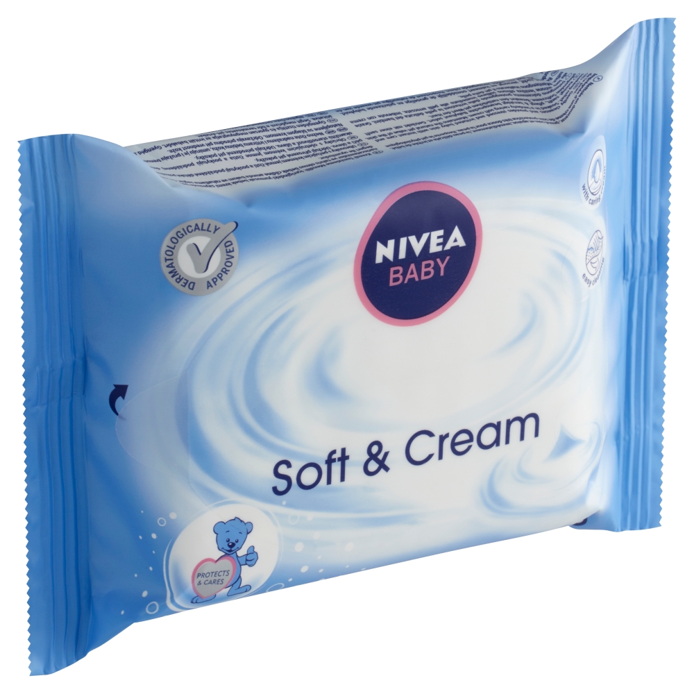 Nivea Baby Soft & Cream čisticí ubrousky 20 ks