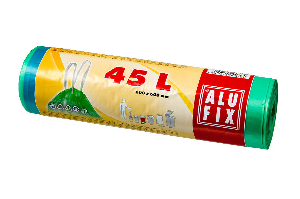 Alufix zatahovací odpadkové pytle zelené 45 l 20 ks
