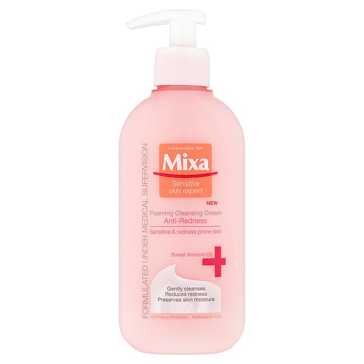 Mixa Sensitive Skin Expert, jemný čisticí pěnivý gel 200 ml