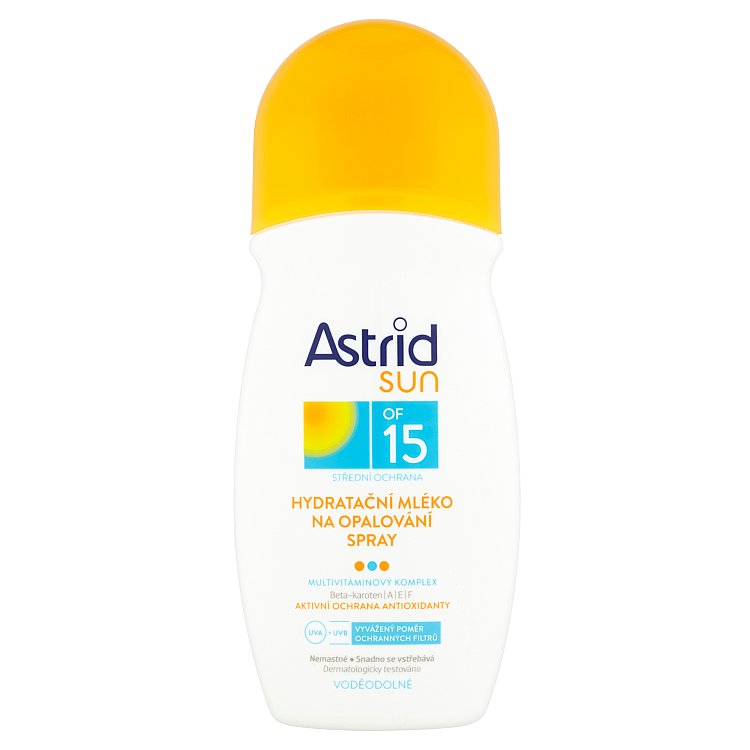 Astrid Sun hydratační mléko na opalování sprej OF 15 200 ml