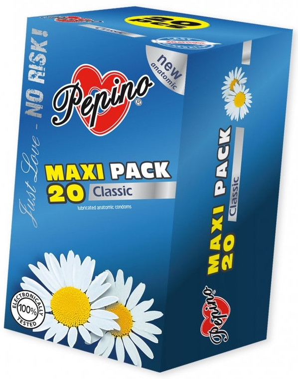 Pepino Classic kondomy Maxi Pack 20 ks