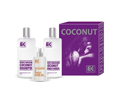 Brazil Keratin Coconut Set dárková sada pro suché a poškozené vlasy 300 ml + 300 ml +100ml