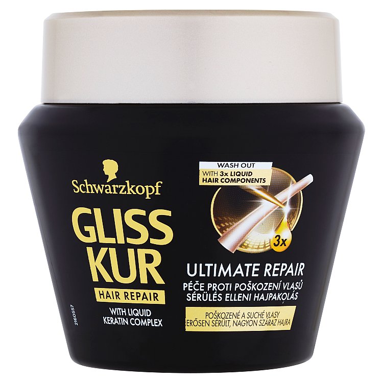 Gliss Kur Ultimate Repair péče pro silně poškozené a velmi suché vlasy 300 ml