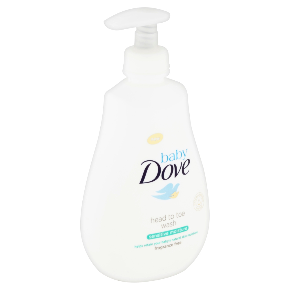 Baby Dove Sensitive Moisture mycí gel na celé tělo i vlásky 400 ml