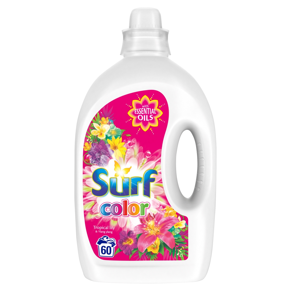 Fotografie Surf Color prací gel Tropical Lily & Ylang Ylang, 60 praní 3 l