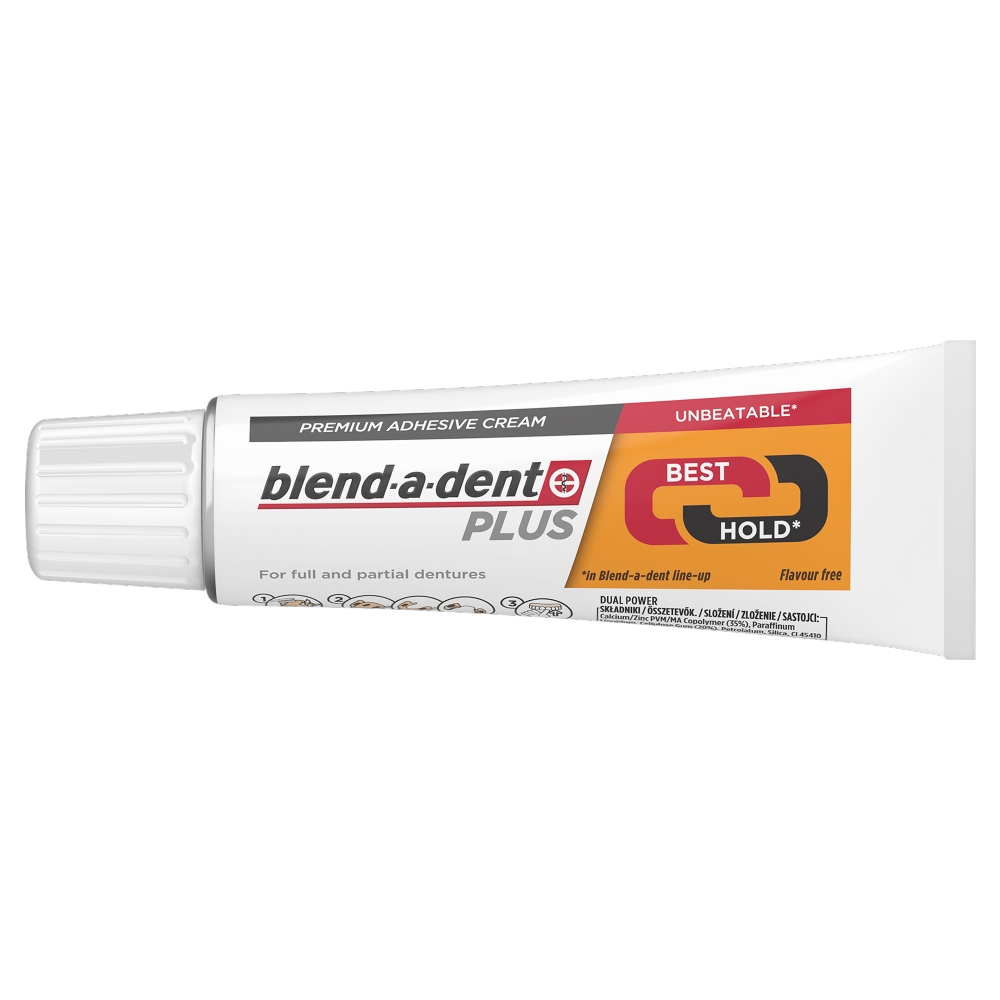 Blend-a-dent Plus Dual Power Premium Fixační krém na zubní náhradu 40 g