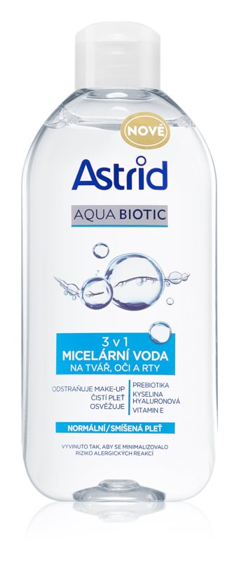 Astrid Aqua Biotic micelární voda 3v1 pro normální a smíšenou pleť 400 ml