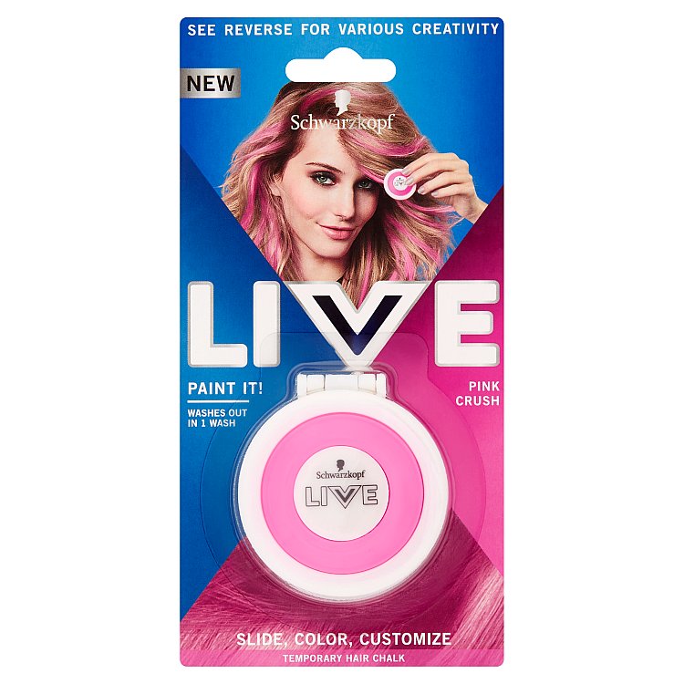 Schwarzkopf live Paint It Pink Crush křída na vlasy 50 ml