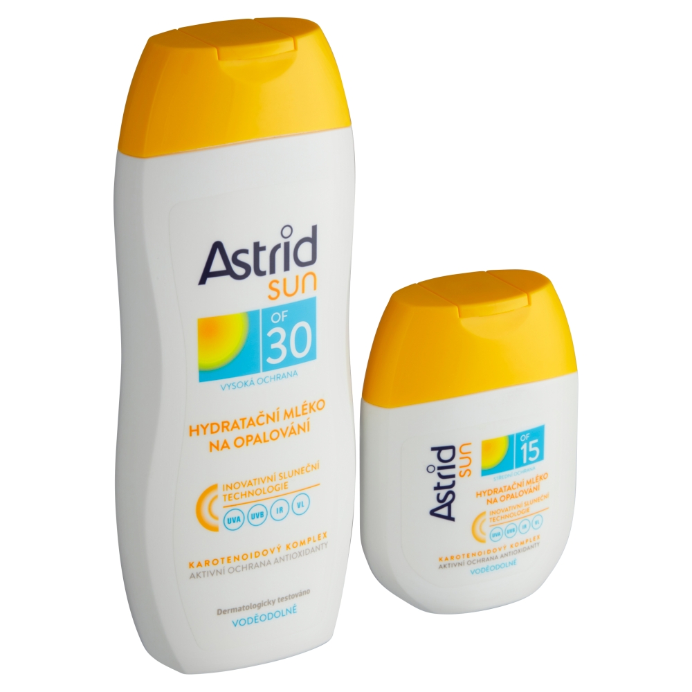 Astrid Sun Hydratační mléko na opalování OF 30 + Hydratační mléko na opalování OF 15 200 ml + 100 ml