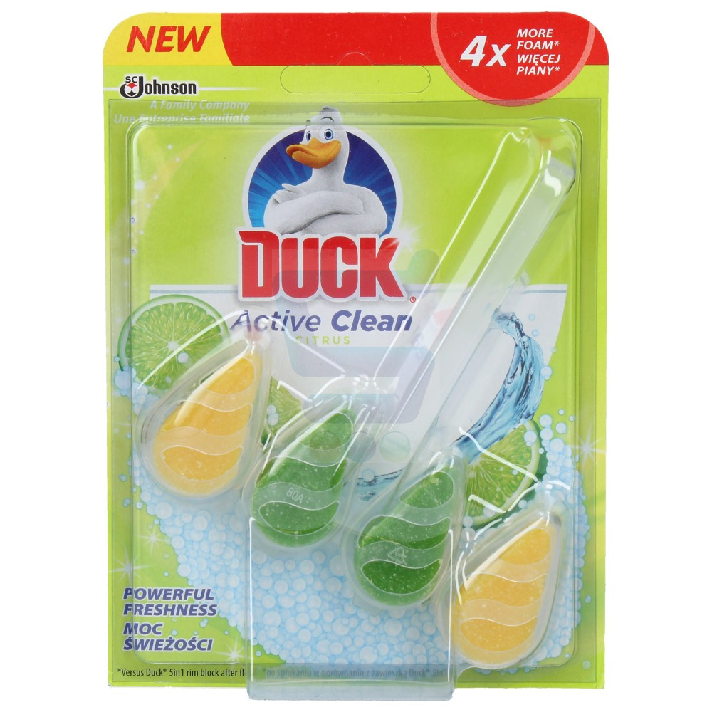 Duck Active Clean závěsný WC čistič s vůní citrusů 38,6 g
