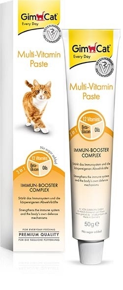 Gimcat Multi-Vitamin multivitamínová pasta pro kočky 50g