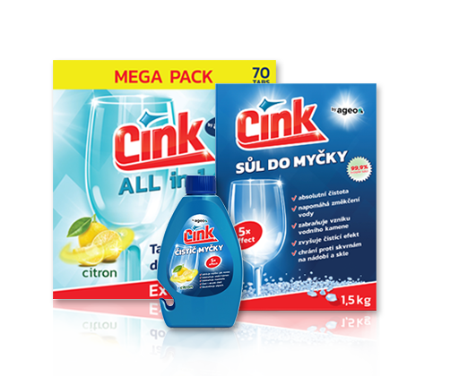 CINK Starter pack péče o myčku 3 ks