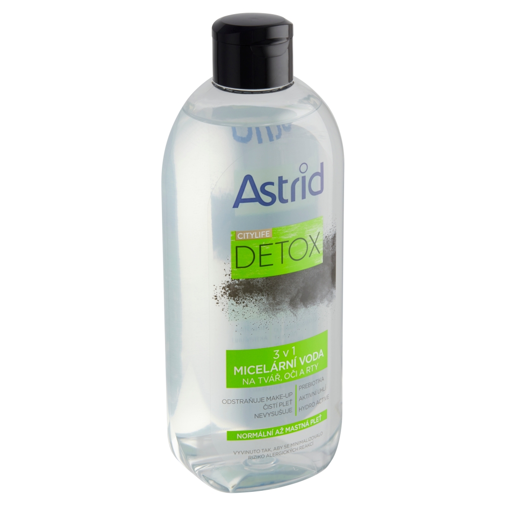 Astrid Citylife Detox micelární voda 3 v 1 400 ml