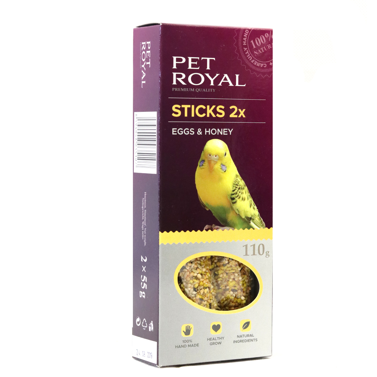 Pet Royal stick andulka vejce s medem 2ks