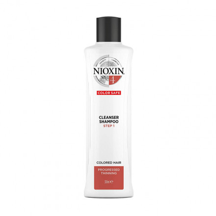 Nioxin Jemný šampon pro řídnoucí barvené a poškozené vlasy System 4 300 ml
