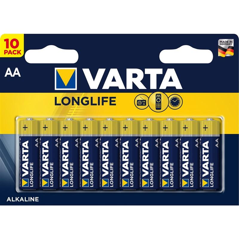Varta Longlife AA tužkové baterie 10 ks