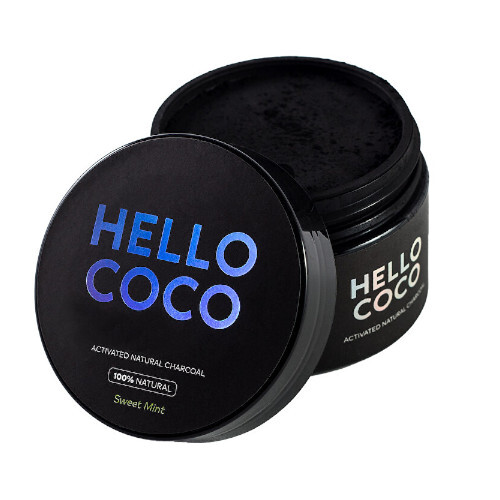 Hello Coco Aktivní uhlí na bělení zubů Sweet Mint 30 g
