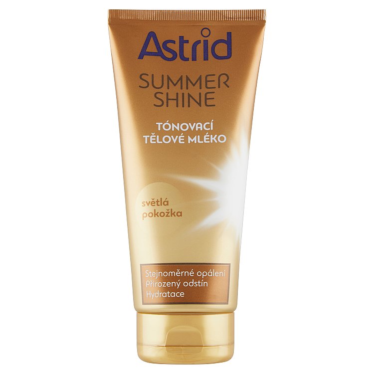 Astrid Tónovací tělové mléko pro světlou pokožku Summer Shine 200 ml