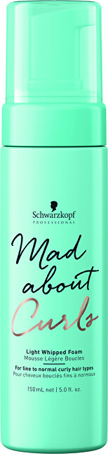 Schwarzkopf Professional Lehká pěna pro definici a tvar kudrnatých vlasů Mad About Curl 150 ml