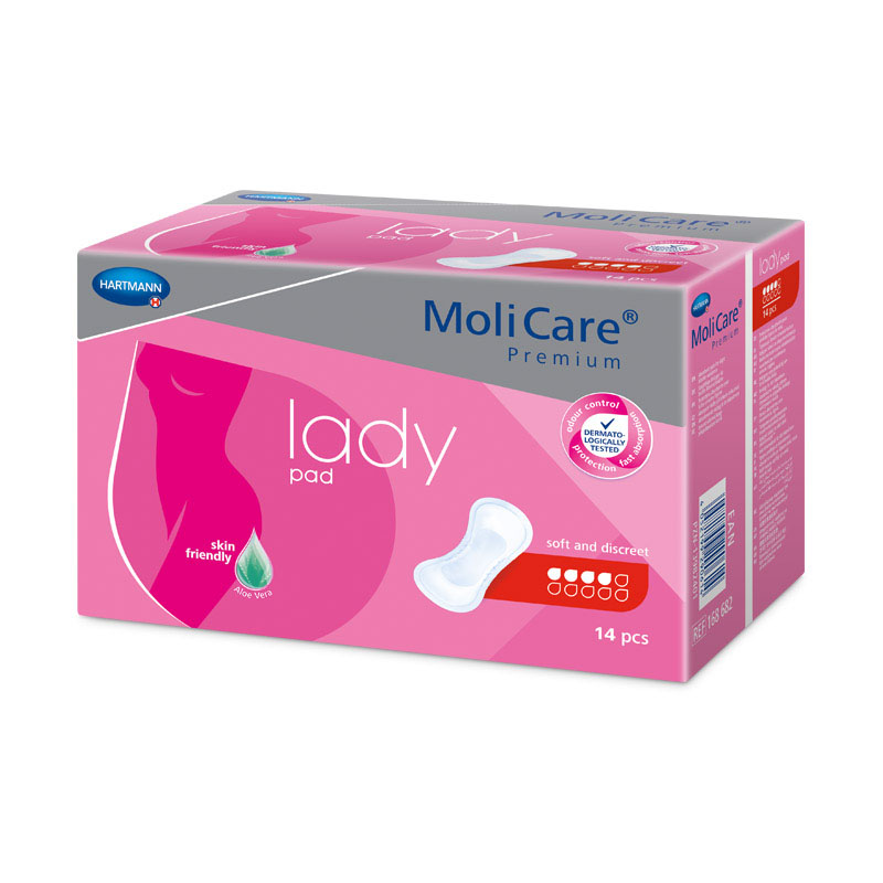 MoliCare Lady dámské inkontinenční vložky, 4 kapky 14 ks