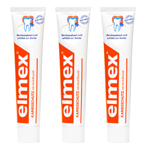 Fotografie Elmex Caries Protection zubní pasta 3 x 75 ml Elmex