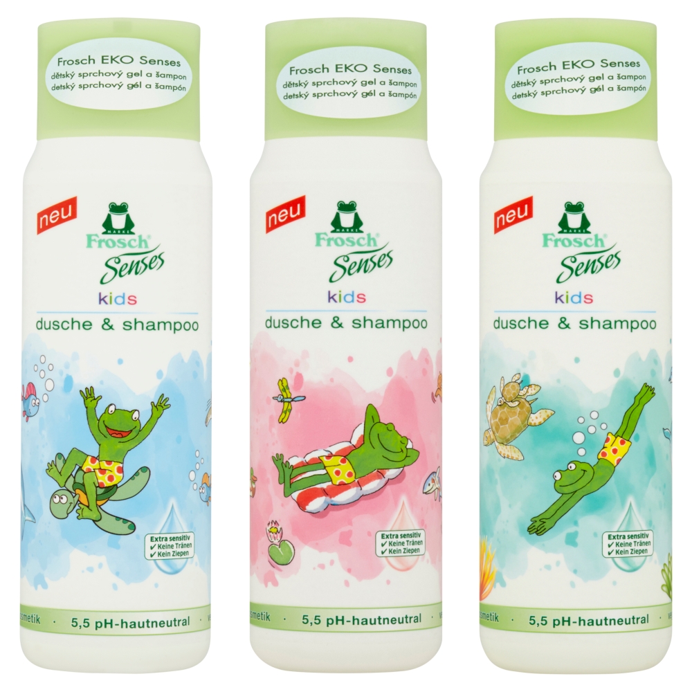 Frosch EKO Senses dětský sprchový gel a šampon 300 ml