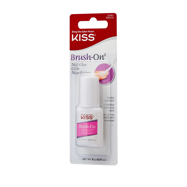 Kiss Lepidlo na nehty rychleschnoucí s aplikačním štětcem Brush-On 5 g