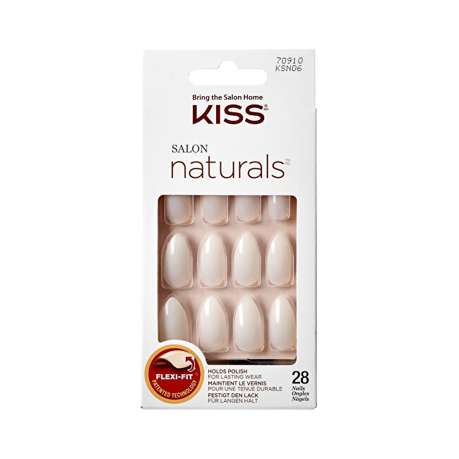 Kiss Přírodní nehty vhodné pro lakování 70910 Salon Naturals (Nails) 28 ks/bal.