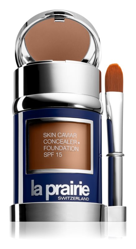 La Prairie tekutý make-up s korektorem SPF 15 (Skin Caviar Concealer Foundation) Sunset Beige 30 ml + 2 g