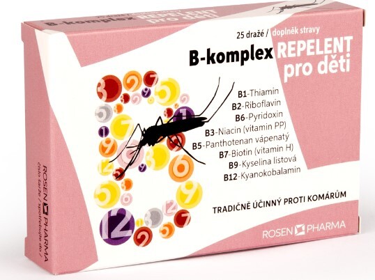 Rosen B-komplex REPELENT pro děti 25 tablet