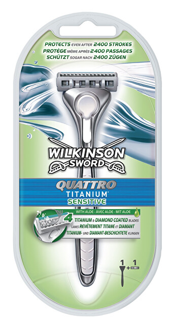 Wilkinson Sword Holicí strojek pro muže Quattro Titanium Sensitive
