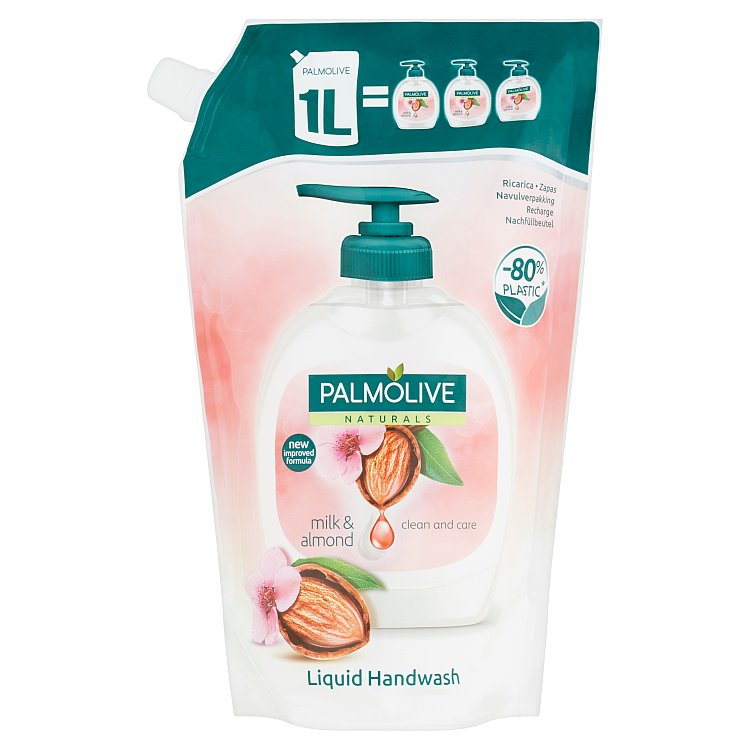 Palmolive Tekuté mýdlo Almond Milk (Liquid Handwash) - náhradní náplň 1000 ml