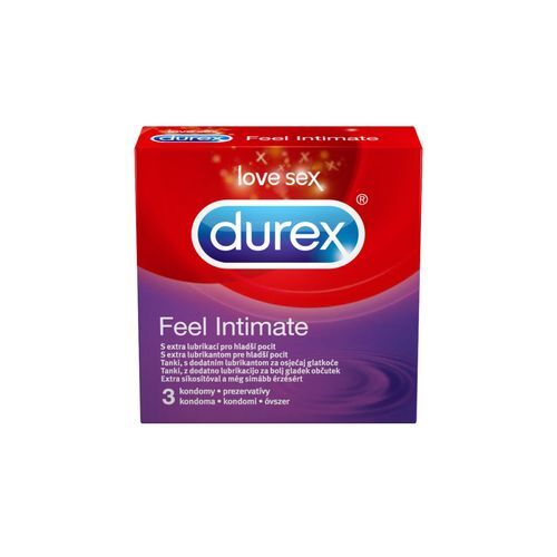 Fotografie Durex Feel Thin Extra Lubricated Kondomy 18 ks