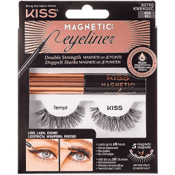Kiss Magnetické umělé řasy s očními linkami (Magnetic Eyeliner & Lash Kit) 02 Tempt