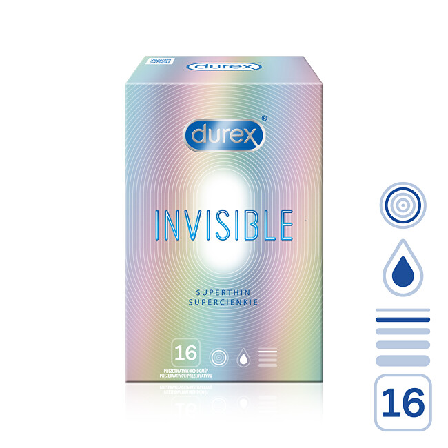 Durex Invisible Superthin kondomy 16 ks